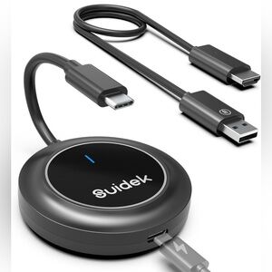 Wireless HDMI Transmitter and Receiver with PD 3.0 USB-C to HDMI Extender